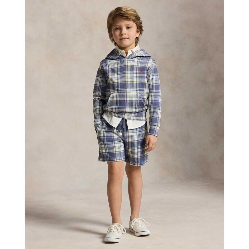 Polo Ralph Lauren Plaid French Terry Short 3-7Y image number 3